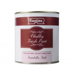 Rustins CHAPP500 Chalky Finish Paint Portobello Pink 500ml