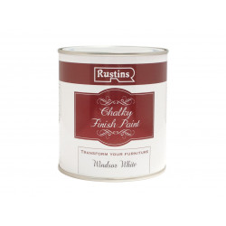 Rustins CHAPW250 Chalky Finish Paint Windsor White 250ml