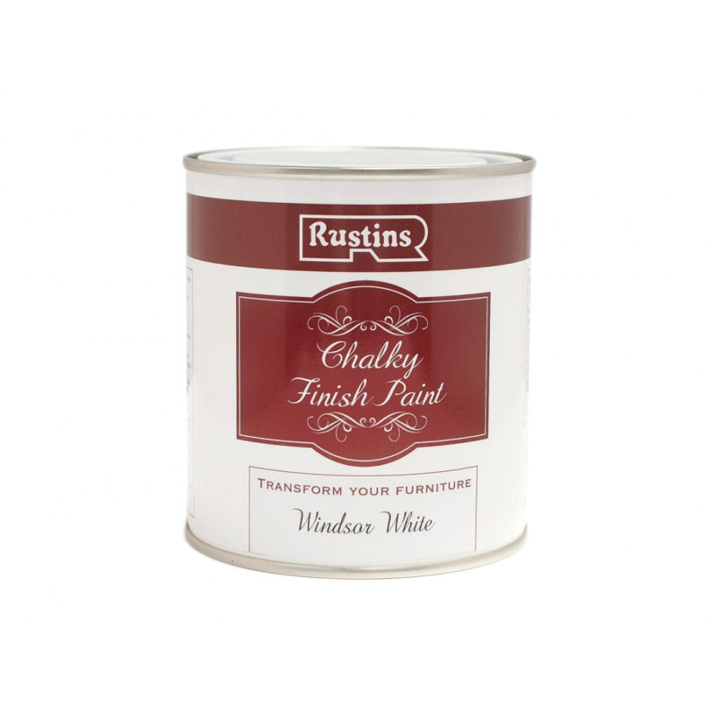 Rustins CHAPW250 Chalky Finish Paint Windsor White 250ml Rustins CHAPW250 Chalky Finish Paint Windsor White 250ml
