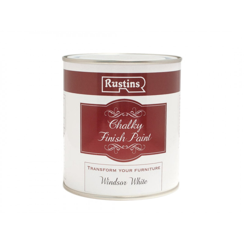Rustins CHAPW500 Chalky Finish Paint Windsor White 500ml Rustins CHAPW500 Chalky Finish Paint Windsor White 500ml