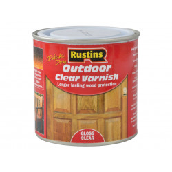 Rustins EAVG250 Exterior Varnish Clear Gloss 250ml