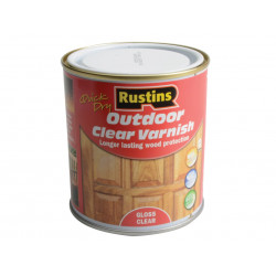 Rustins EAVG500 Exterior Varnish Clear Gloss 500ml