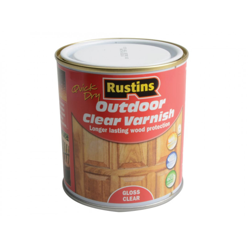 Rustins EAVG500 Exterior Varnish Clear Gloss 500ml Rustins EAVG500 Exterior Varnish Clear Gloss 500ml