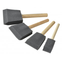 Rustins PBRUSHPACK Foam Brush Set, 4 Piece