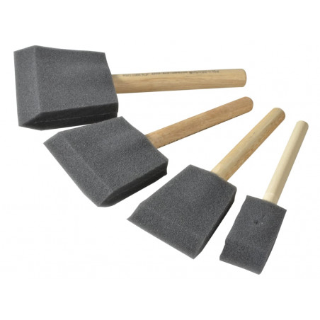 Rustins PBRUSHPACK Foam Brush Set, 4 Piece