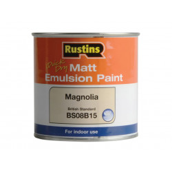 Rustins MEMLM250 Quick Dry Matt Emulsion Paint Magnolia 250ml