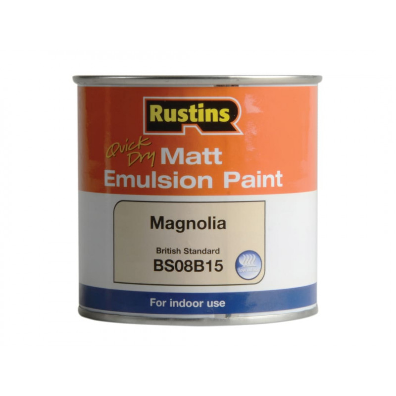 Rustins MEMLM250 Quick Dry Matt Emulsion Paint Magnolia 250ml Rustins MEMLM250 Quick Dry Matt Emulsion Paint Magnolia 250ml