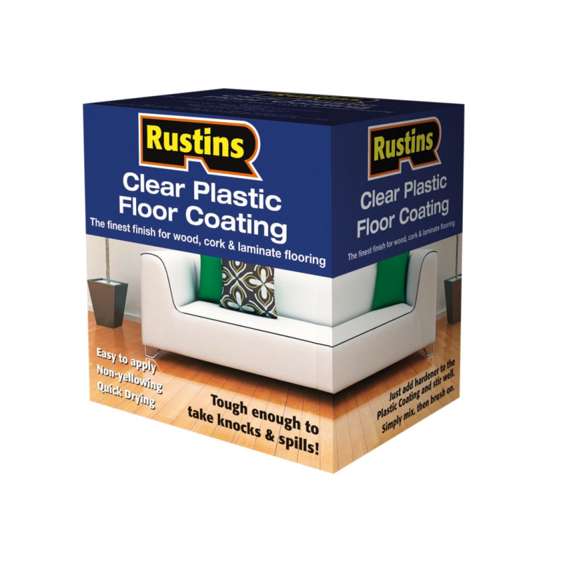 Rustins PCFS4000 Clear Plastic Floor Coating Kit Satin 4 litre Rustins PCFS4000 Clear Plastic Floor Coating Kit Satin 4 litre
