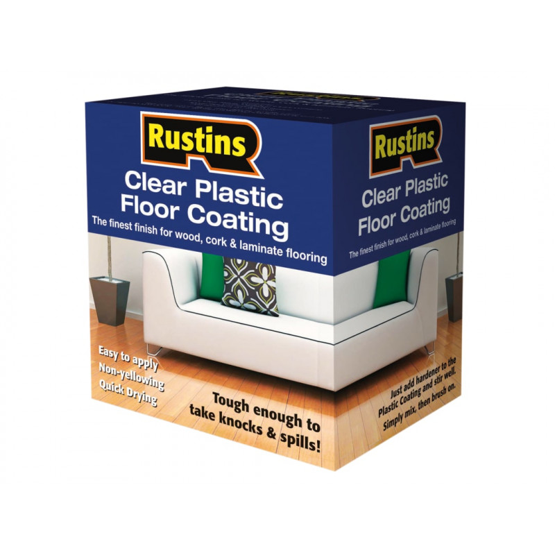 Rustins PCFK4000 Clear Plastic Floor Coating Kit Gloss 4 litre