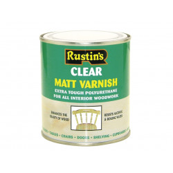 Rustins POMC250 Polyurethane Varnish Matt Clear 250ml