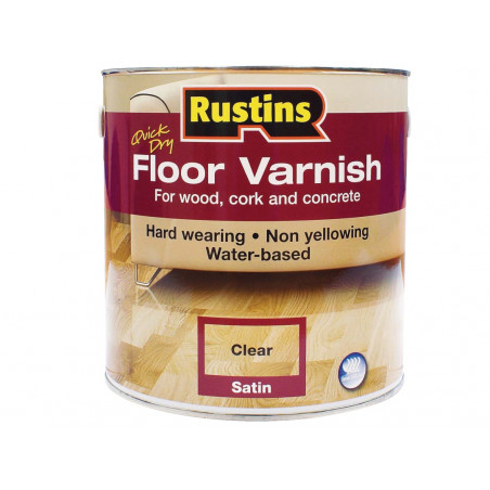 Rustins AFCG1000 Quick Dry Floor Varnish Gloss 1 litre