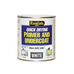 Rustins WHPU1000 Quick Dry Primer & Undercoat White 1 litre
