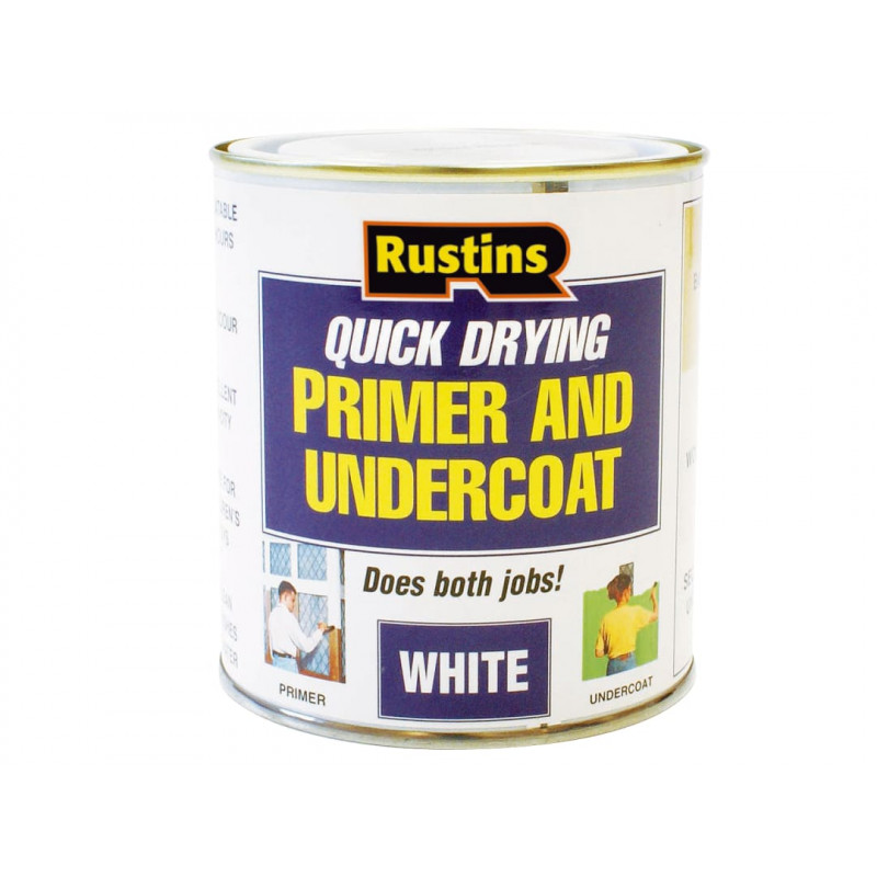 Rustins WHPU250 Quick Dry Primer & Undercoat White 250ml