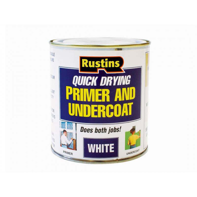 Rustins WHPU500 Quick Dry Primer & Undercoat White 500ml