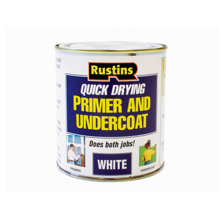 Rustins WHPU500 Quick Dry Primer & Undercoat White 500ml