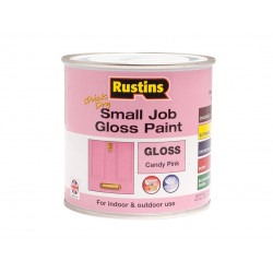 Rustins GPPIW250 Quick Dry Small Job Gloss Paint Candy Pink 250ml