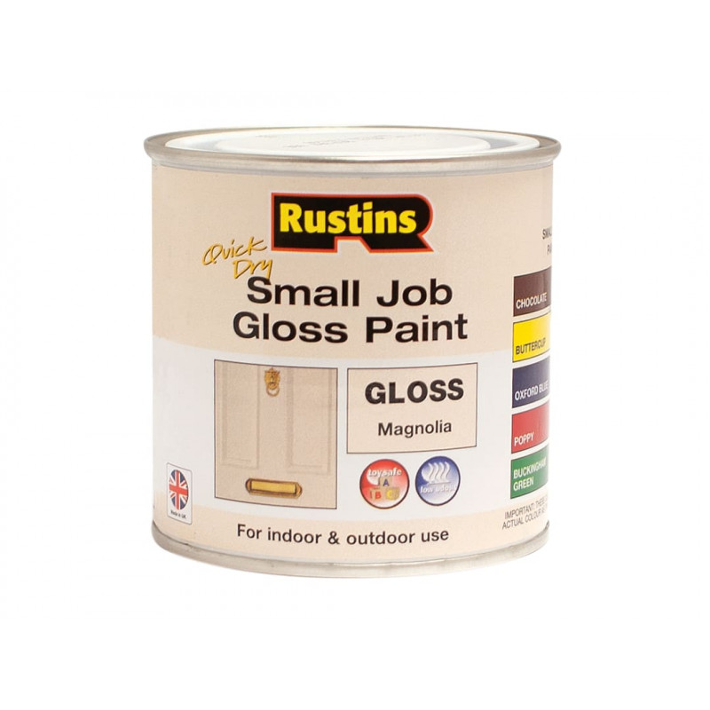 Rustins GPMGW250 Quick Dry Small Job Gloss Paint Magnolia 250ml Rustins GPMGW250 Quick Dry Small Job Gloss Paint Magnolia 250ml