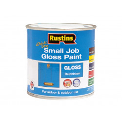 Rustins GPDEW250 Quick Dry Small Job Gloss Paint Delphinium 250ml