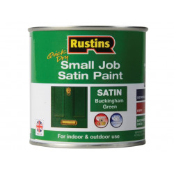 Rustins SPBGW250 Quick Dry Small Job Satin Paint Buckingham Green 250ml