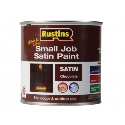 Rustins SPCHW250 Quick Dry Small Job Satin Paint Chocolate 250ml