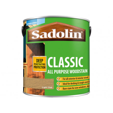 Sadolin 5012901 Classic Wood Protection Light Oak 2.5 litre