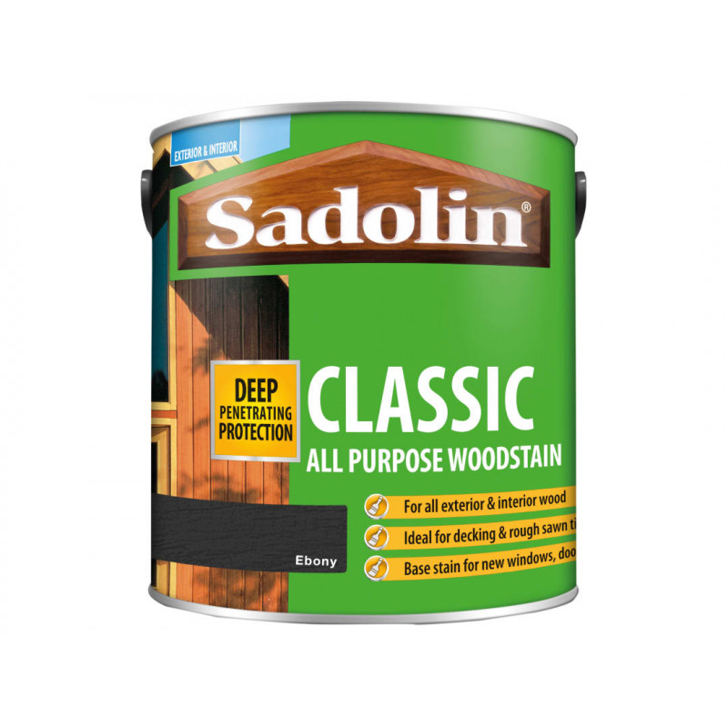 Sadolin 5012903 Classic Wood Protection Ebony 2.5 litre Sadolin 5012903 Classic Wood Protection Ebony 2.5 litre