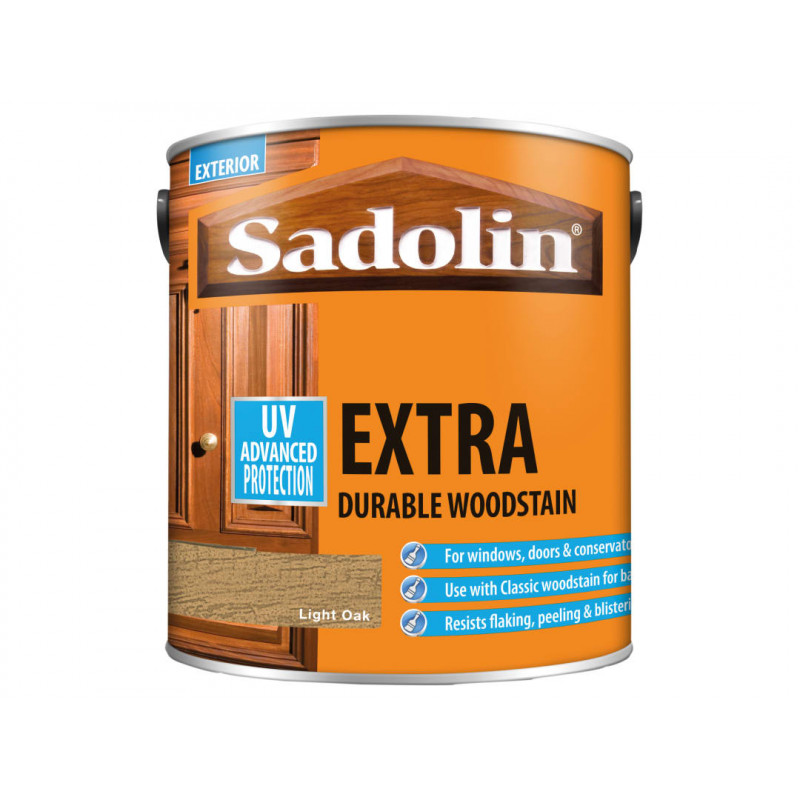 Sadolin 5012993 Extra Durable Woodstain Light Oak 2.5 litre Sadolin 5012993 Extra Durable Woodstain Light Oak 2.5 litre