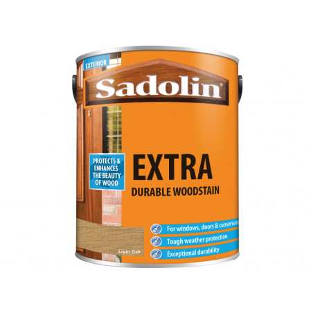 Sadolin 5013002 Extra Durable Woodstain Light Oak 5 litre