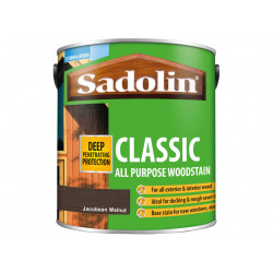 Sadolin 5028466 Classic Wood Protection Jacobean Walnut 2.5 litre