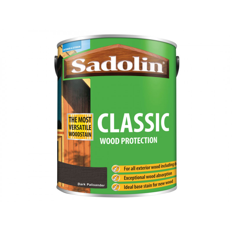 Sadolin 5028477 Classic Wood Protection Dark Palisander 5 litre Sadolin 5028477 Classic Wood Protection Dark Palisander 5 litre