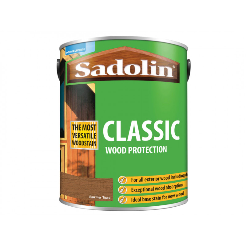 Sadolin 5028481 Classic Wood Protection Burma Teak 5 litre Sadolin 5028481 Classic Wood Protection Burma Teak 5 litre