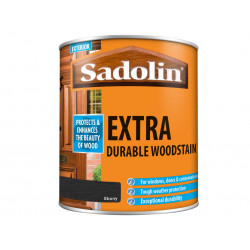 Sadolin 5028542 Extra Durable Woodstain Ebony 1 litre