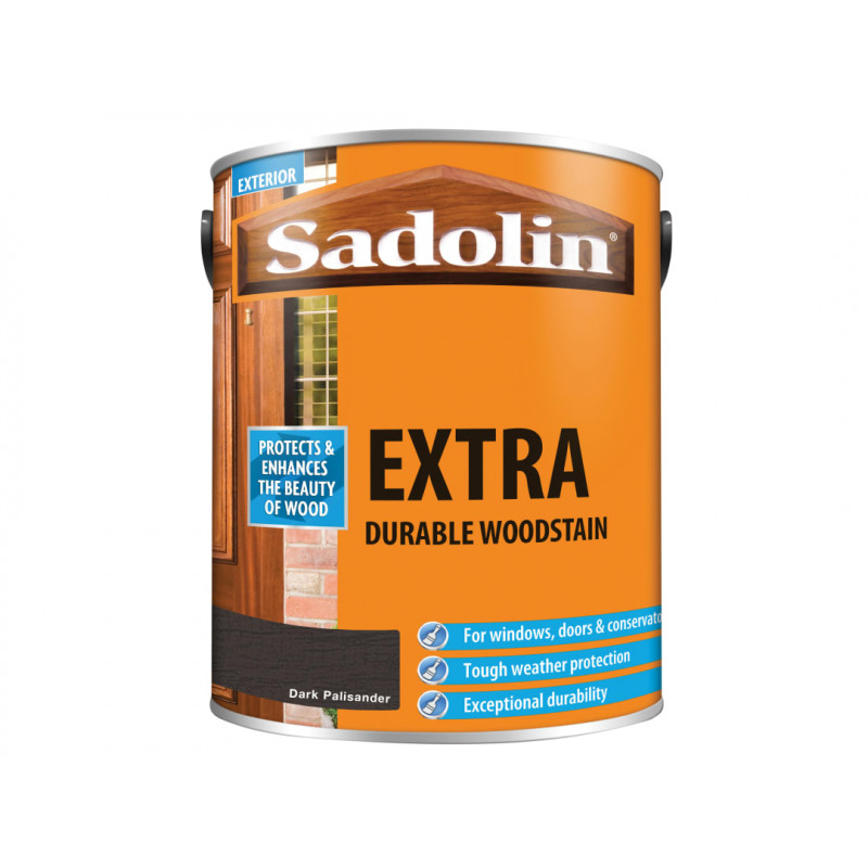 Sadolin 5028549 Extra Durable Woodstain Dark Palisander 5 litre Sadolin 5028549 Extra Durable Woodstain Dark Palisander 5 litre