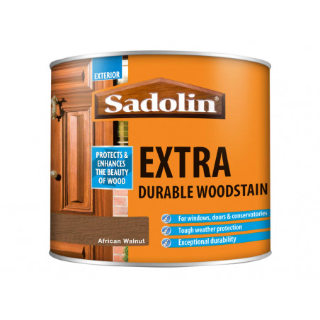Sadolin 5028554 Extra Durable Woodstain African Walnut 500ml