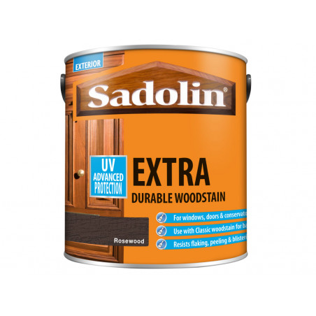 Sadolin 5028560 Extra Durable Woodstain Rosewood 2.5 litre