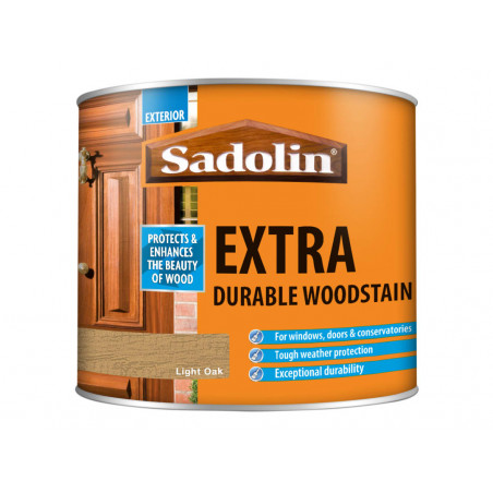 Sadolin 5028573 Extra Durable Woodstain Light Oak 500ml