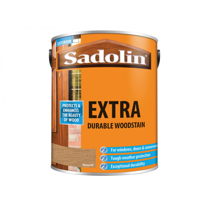 Sadolin 5028580 Extra Durable Woodstain Natural 5 litre