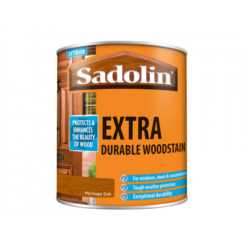 Sadolin 5090982 Extra Durable Woodstain Heritage Oak 1 litre Sadolin 5090982 Extra Durable Woodstain Heritage Oak 1 litre