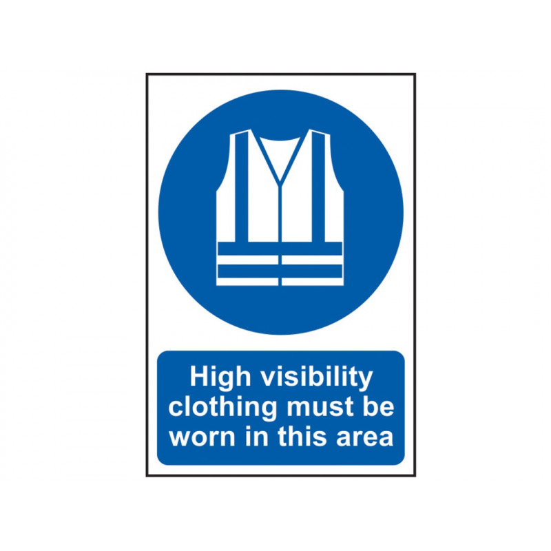 Scan 0022 High Visibility Jackets Must Be Worn In This Area - PVC Sign 200 x 300mm Scan 0022 High Visibility Jackets Must Be Worn In This Area - PVC Sign 200 x 300mm
