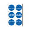 Scan 0151 Fire Door Keep Shut - 6 PVC Signs 100 x 100mm
