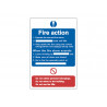 Scan 0165 Fire Action Procedure - PVC Sign 200 x 300mm