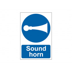 Scan 0250 Sound Horn - PVC Sign 200 x 300mm