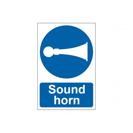 Scan 0250 Sound Horn - PVC Sign 200 x 300mm