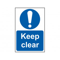 Scan 0253 Keep Clear - PVC Sign 200 x 300mm