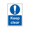Scan 0253 Keep Clear - PVC Sign 200 x 300mm