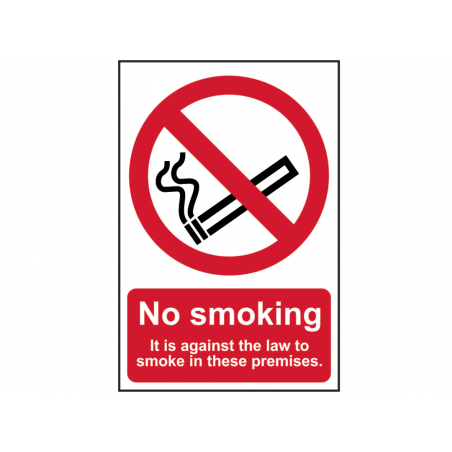 Scan 0567 No Smoking In These Premises - PVC Sign 200 x 300mm