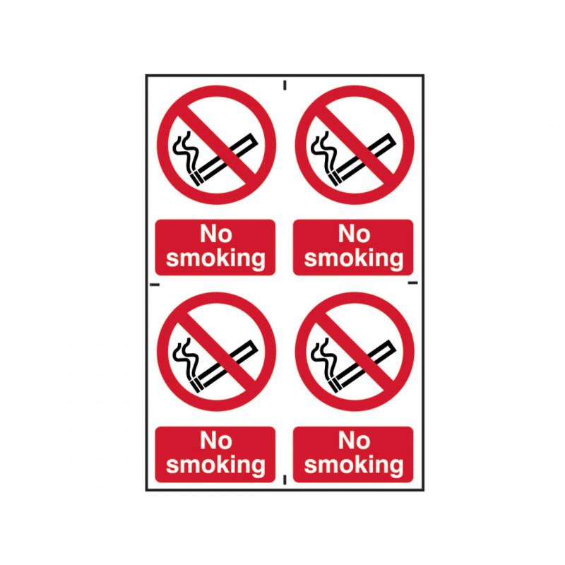 Scan 0552 No Smoking - 4 PVC Signs 100 x 150mm Scan 0552 No Smoking - 4 PVC Signs 100 x 150mm