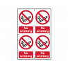 Scan 0552 No Smoking - 4 PVC Signs 100 x 150mm
