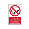 Scan 0578 No Smoking Welsh / English - PVC Sign 200 x 300mm
