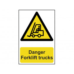 Scan 0954 Danger Forklift Trucks - PVC Sign 200 x 300mm